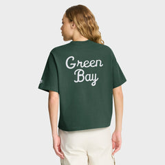 Green Bay Packers Women's Rewind Pocket Boxy T-Shirt - Green sale
