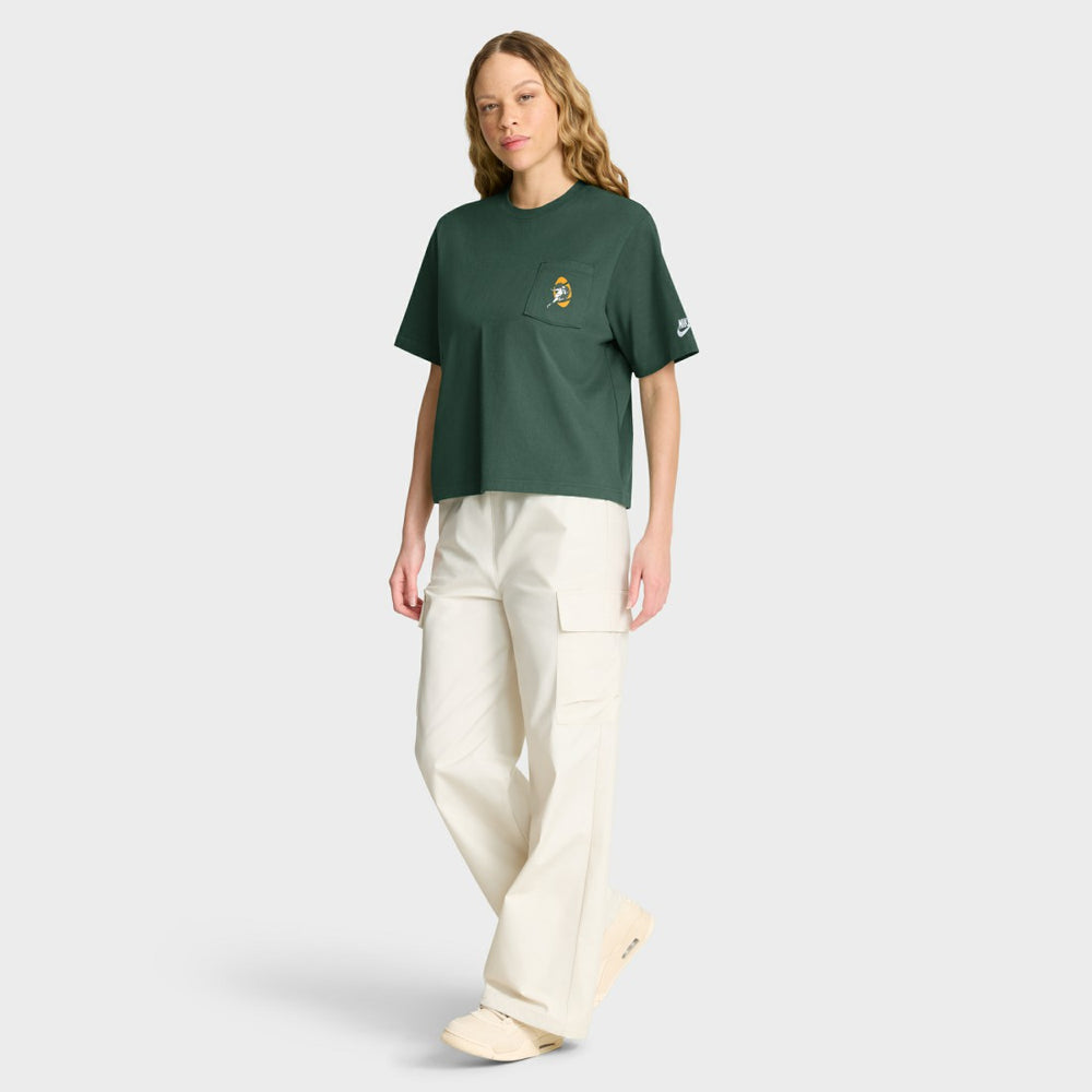 Green Bay Packers Women's Rewind Pocket Boxy T-Shirt - Green sale