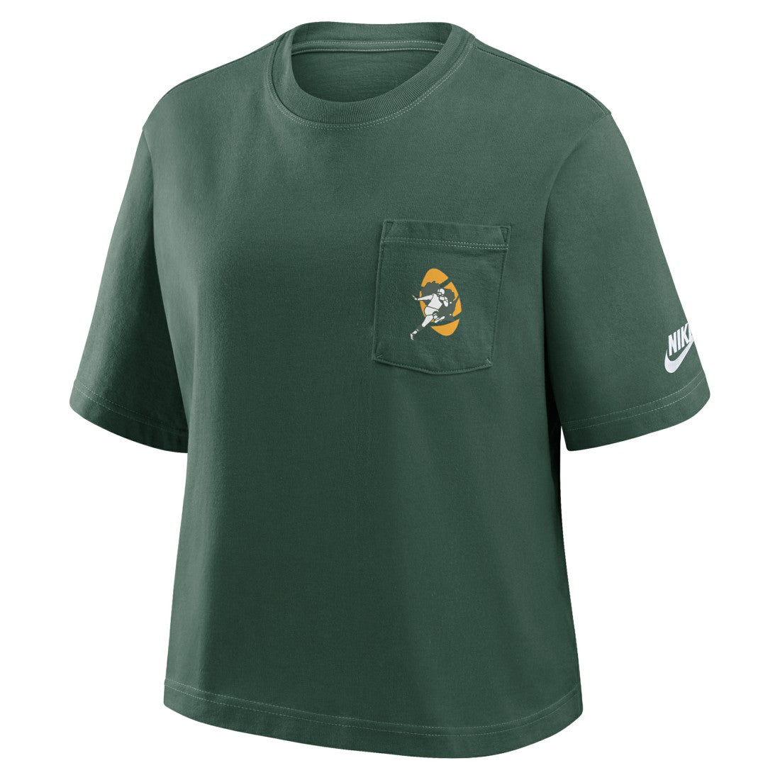 Green Bay Packers Women's Rewind Pocket Boxy T-Shirt - Green sale