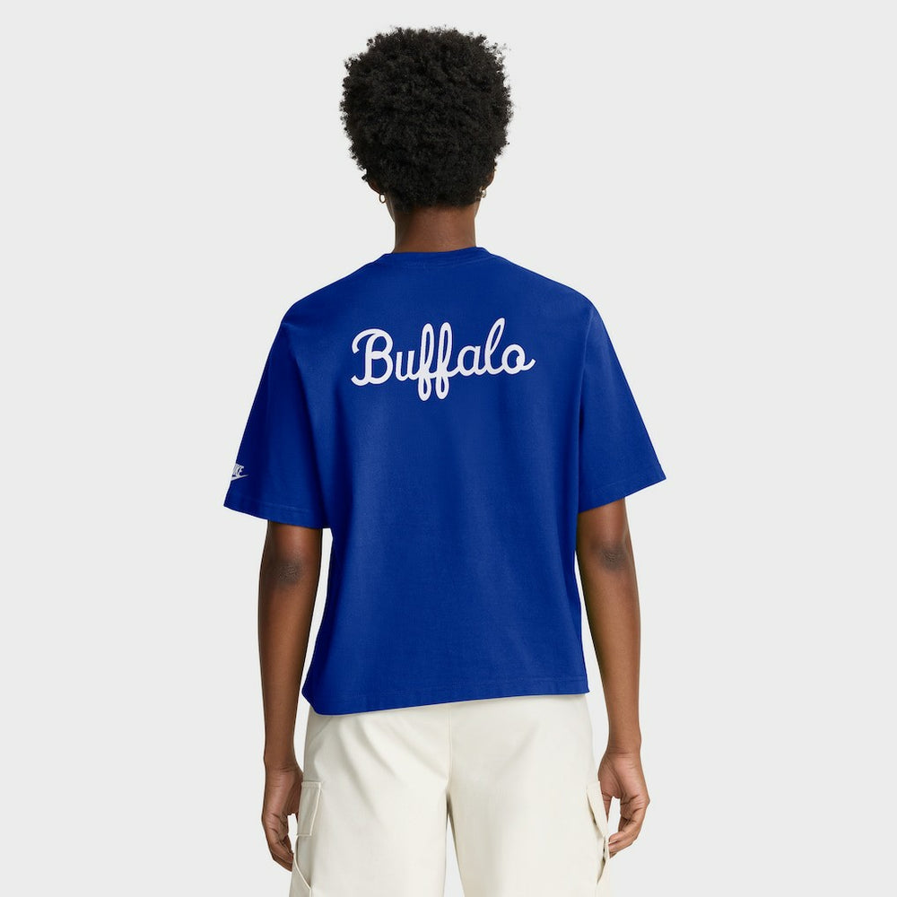 Buffalo Bills Women's Rewind Pocket Boxy T-Shirt - Royal online