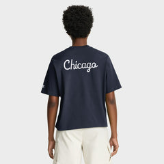 Chicago Bears Women's Rewind Pocket Boxy T-Shirt - Navy online