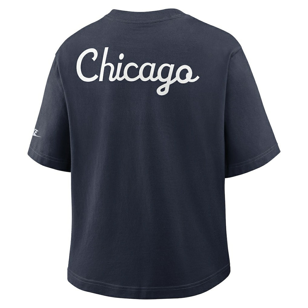 Chicago Bears Women's Rewind Pocket Boxy T-Shirt - Navy online