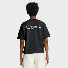 Cincinnati Bengals Women's Rewind Pocket Boxy T-Shirt - Black for sale