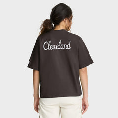 Cleveland Browns Women's Rewind Pocket Boxy T-Shirt - Brown cheap