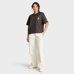 Cleveland Browns Women's Rewind Pocket Boxy T-Shirt - Brown cheap