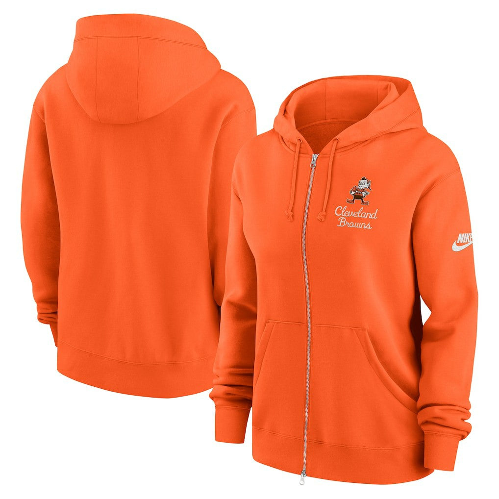 Cleveland Browns Women's Phoenix Rewind Full-Zip Hoodie - Orange sale