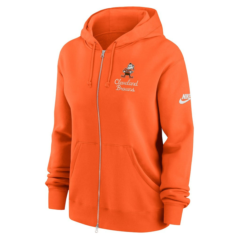 Cleveland Browns Women's Phoenix Rewind Full-Zip Hoodie - Orange sale