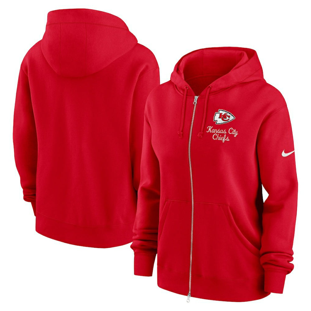 Kansas City Chiefs Women's Phoenix Rewind Full-Zip Hoodie - Red sale