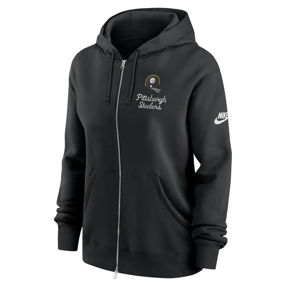 Pittsburgh Steelers Women's Phoenix Rewind Full-Zip Hoodie - Black outlet