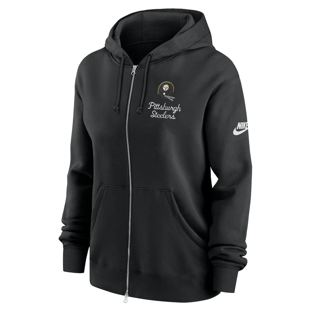 Pittsburgh Steelers Women's Phoenix Rewind Full-Zip Hoodie - Black outlet