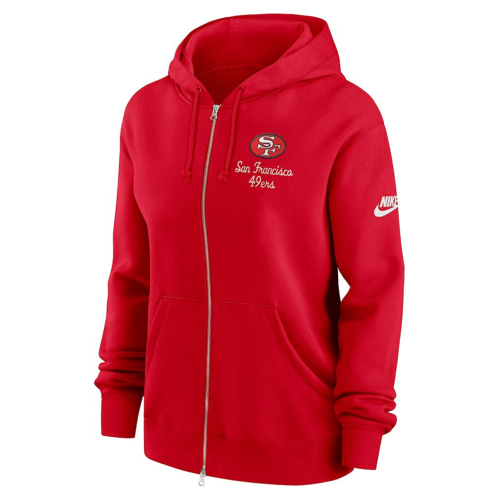San Francisco 49ers Women's Phoenix Rewind Full-Zip Hoodie - Scarlet on sale