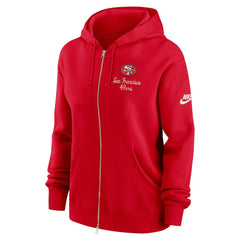 San Francisco 49ers Women's Phoenix Rewind Full-Zip Hoodie - Scarlet on sale