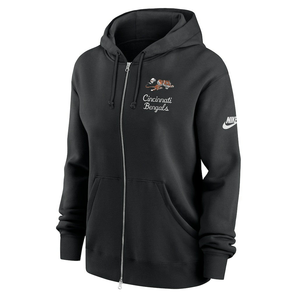 Cincinnati Bengals Women's Phoenix Rewind Full-Zip Hoodie - Black for sale