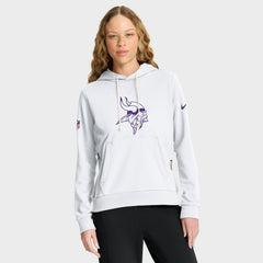 Minnesota Vikings Women's Alternate Logo Sideline Standard Issue Dri-FIT Hoodie - White discount