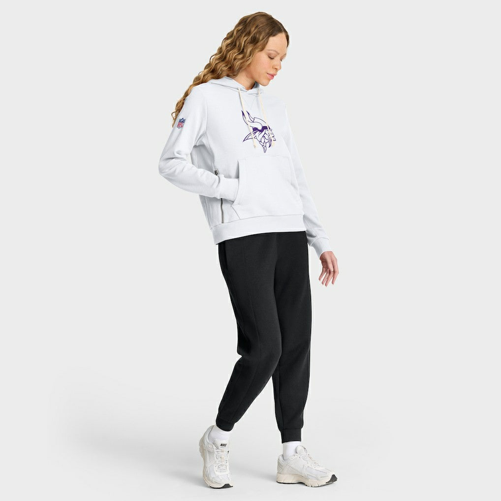 Minnesota Vikings Women's Alternate Logo Sideline Standard Issue Dri-FIT Hoodie - White discount
