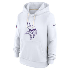 Minnesota Vikings Women's Alternate Logo Sideline Standard Issue Dri-FIT Hoodie - White discount