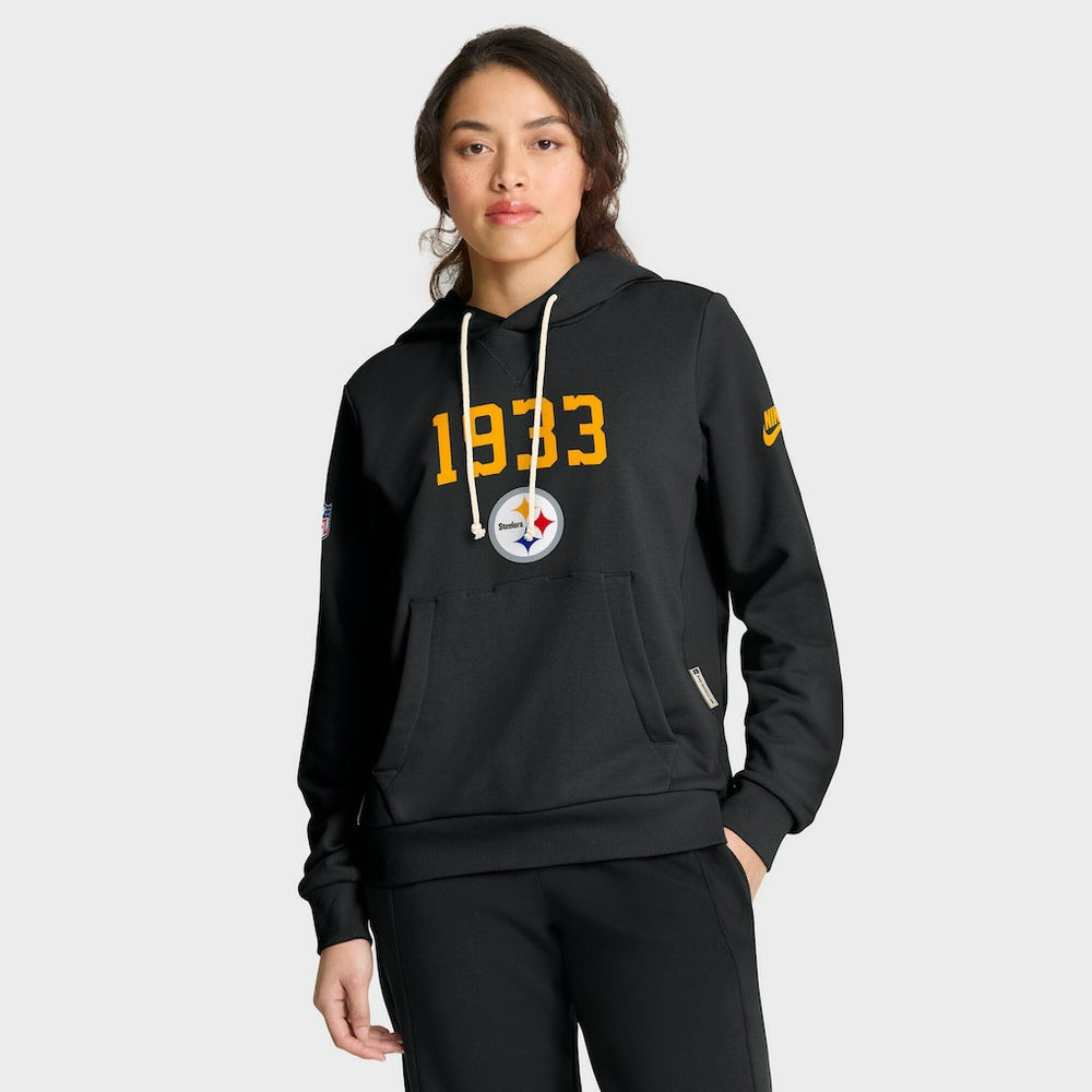Pittsburgh Steelers Women's 1933 Sideline Standard Issue Dri-FIT Hoodie - Black discount