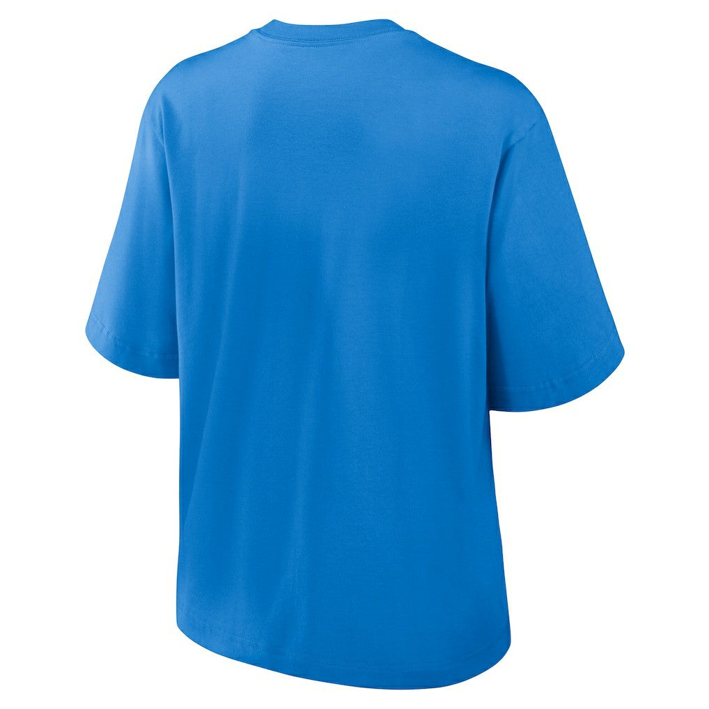 Los Angeles Chargers Women's Essential Script Relaxed Boxy T-Shirt - Powder Blue discount