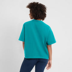Miami Dolphins Women's Essential Script Relaxed Boxy T-Shirt - Aqua discount