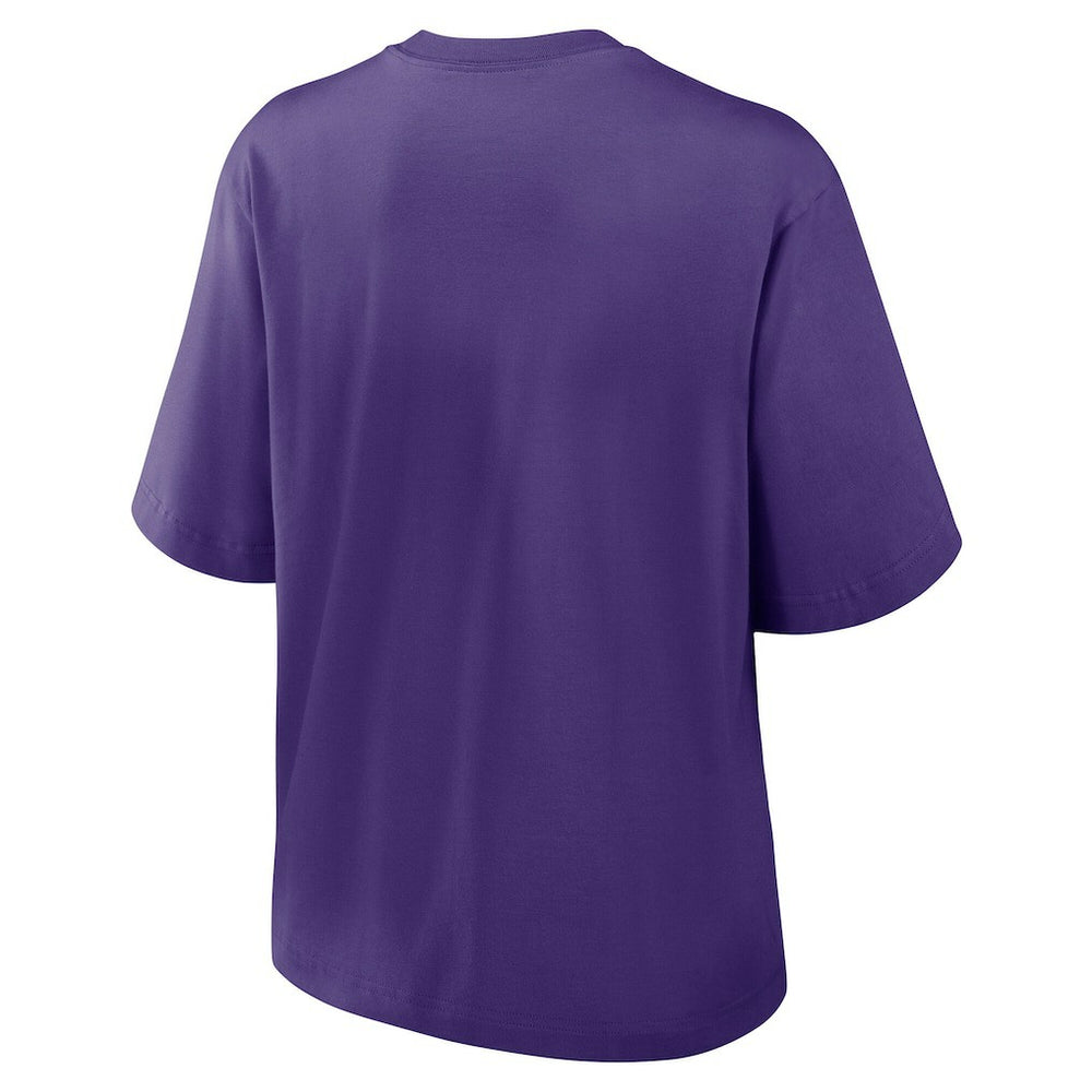 Minnesota Vikings Women's Essential Script Relaxed Boxy T-Shirt - Purple sale