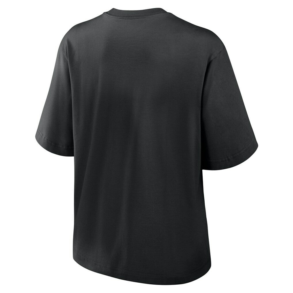 Atlanta Falcons Women's Essential Script Relaxed Boxy T-Shirt - Black discount
