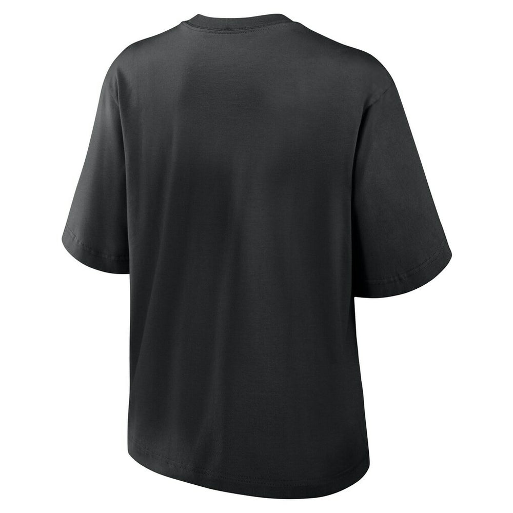 Atlanta Falcons Women's Essential Script Relaxed Boxy T-Shirt - Black discount