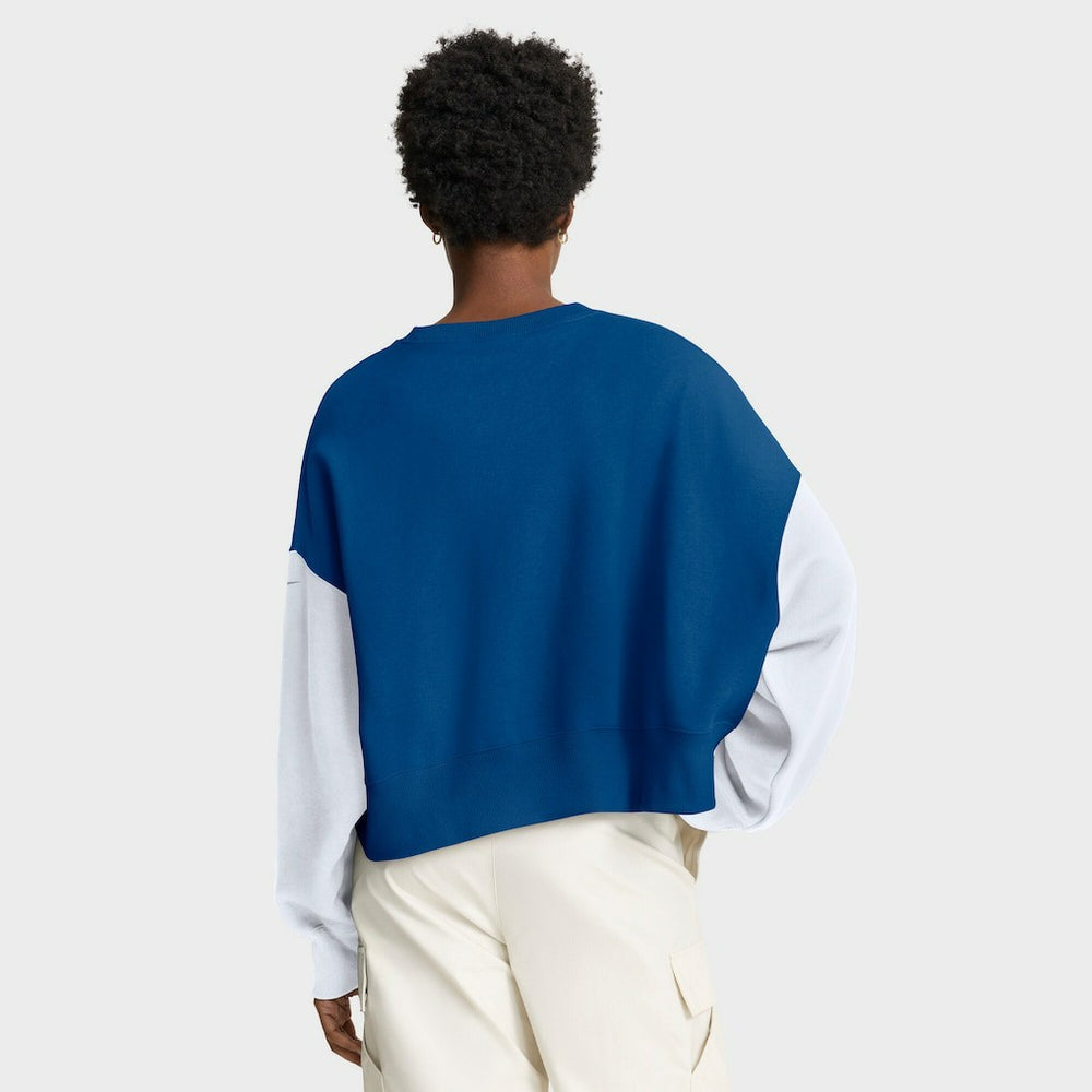 Indianapolis Colts Women's Oversized Color-Block Pullover Sweatshirt - Royal for sale