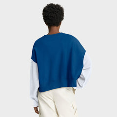 Indianapolis Colts Women's Oversized Color-Block Pullover Sweatshirt - Royal for sale