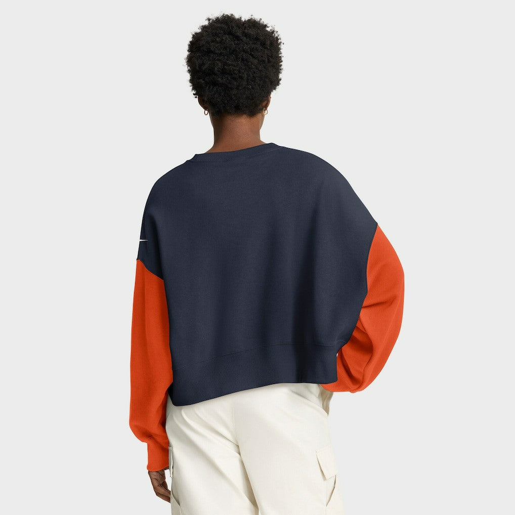 Chicago Bears Women's Oversized Color-Block Pullover Sweatshirt - Navy cheap