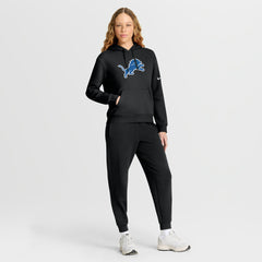 Detroit Lions Women's Club Fleece Hoodie - Black on sale