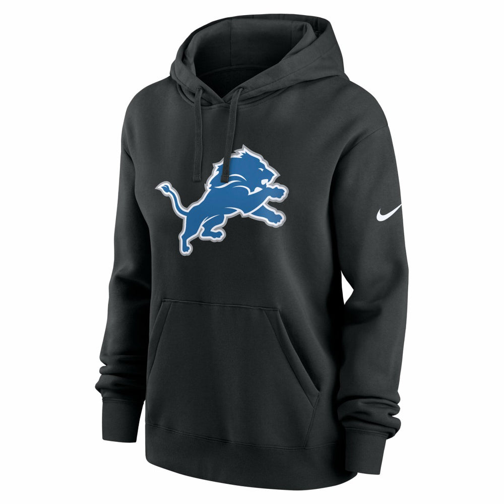 Detroit Lions Women's Club Fleece Hoodie - Black on sale