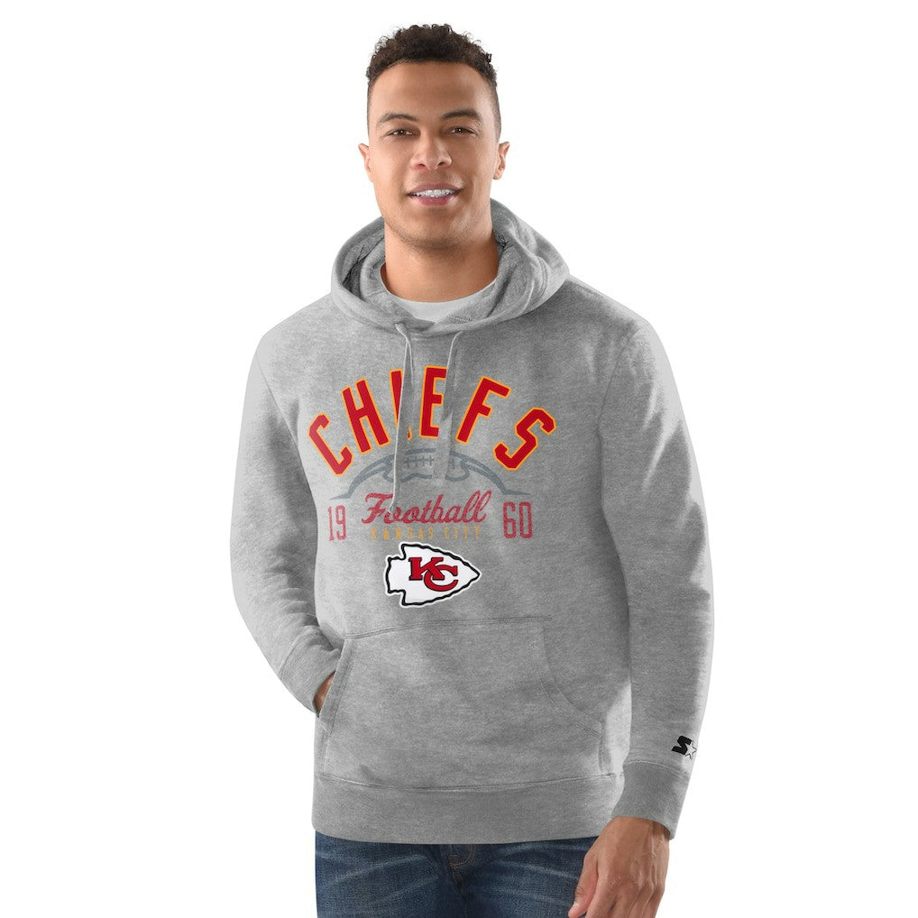 Kansas City Chiefs Starter Pullover Hoodie - Heather Gray sale