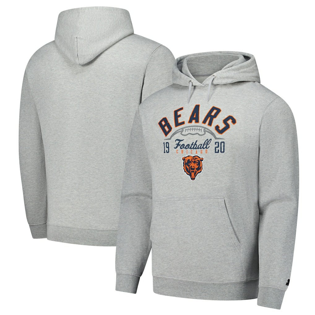 Chicago Bears Starter Pullover Hoodie - Heather Gray discount