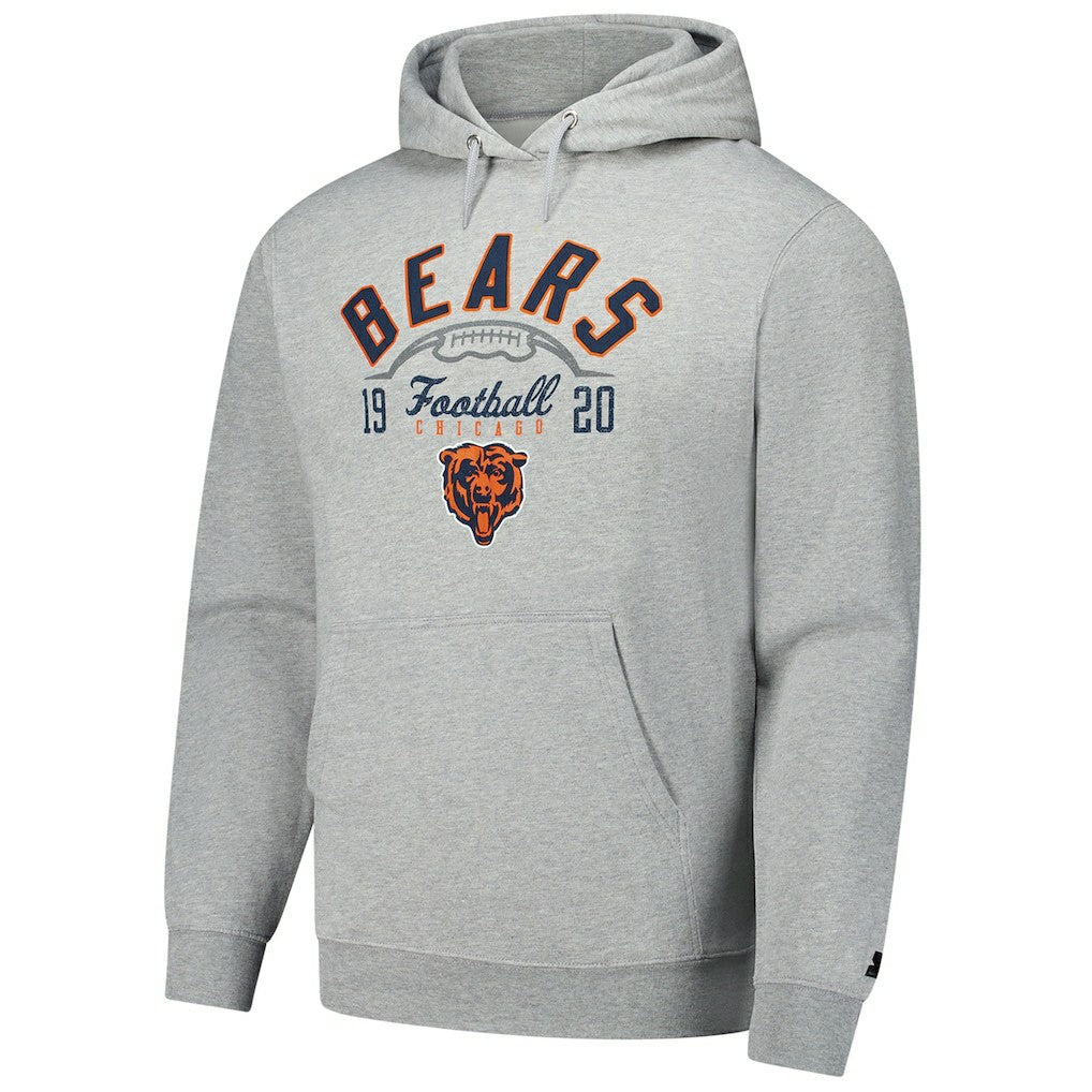 Chicago Bears Starter Pullover Hoodie - Heather Gray discount
