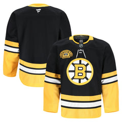 Boston Bruins Fanatics 100th Anniversary Authentic Pro Jersey - Black Jerseys