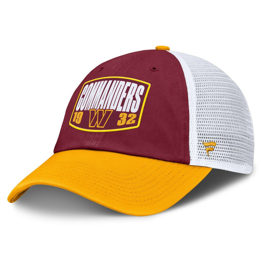Washington Commanders Franchise Trucker Adjustable Hat - Burgundy/Gold sale