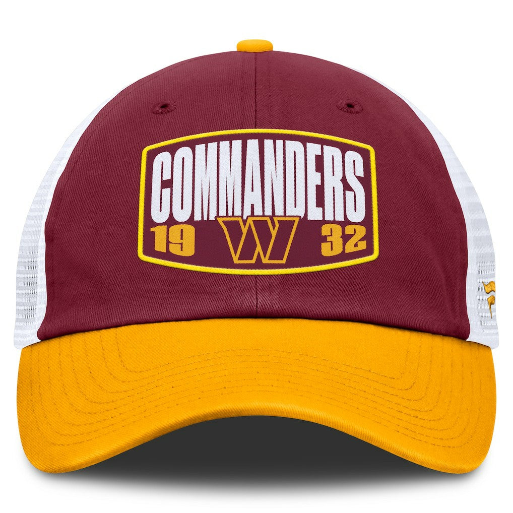 Washington Commanders Franchise Trucker Adjustable Hat - Burgundy/Gold sale
