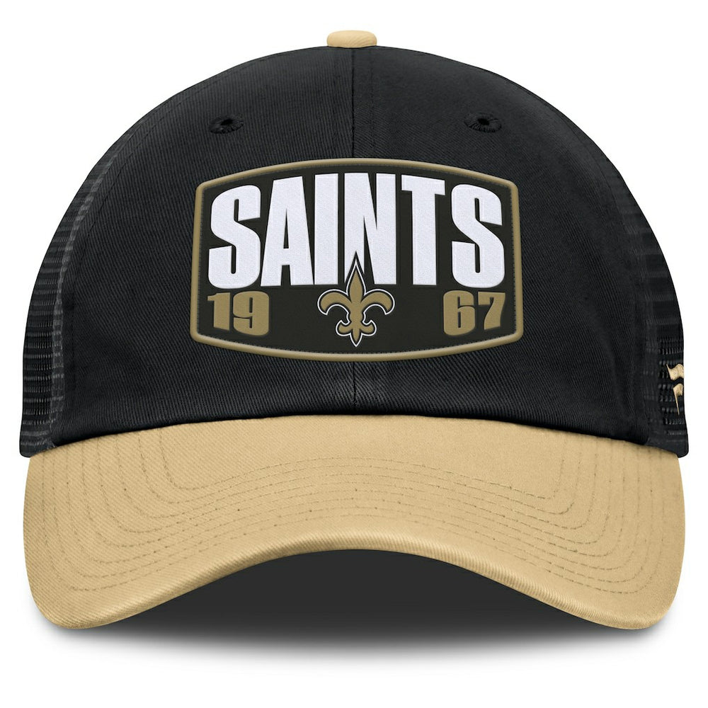 New Orleans Saints Franchise Trucker Adjustable Hat - Black/Gold for sale