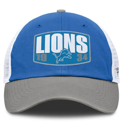 Detroit Lions Franchise Trucker Adjustable Hat - Blue/Gray outlet