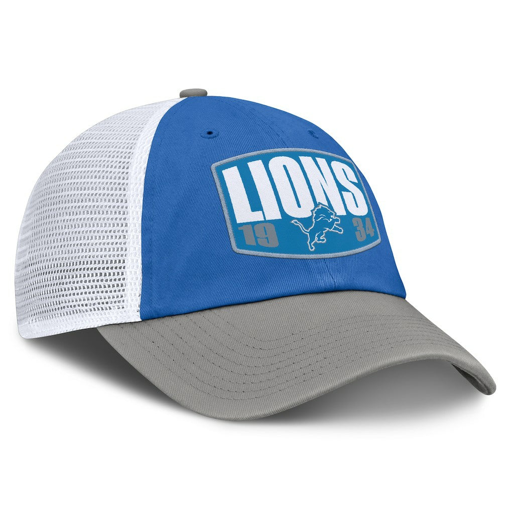 Detroit Lions Franchise Trucker Adjustable Hat - Blue/Gray outlet