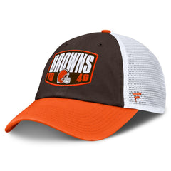 Cleveland Browns Franchise Trucker Adjustable Hat - Brown/Orange on sale
