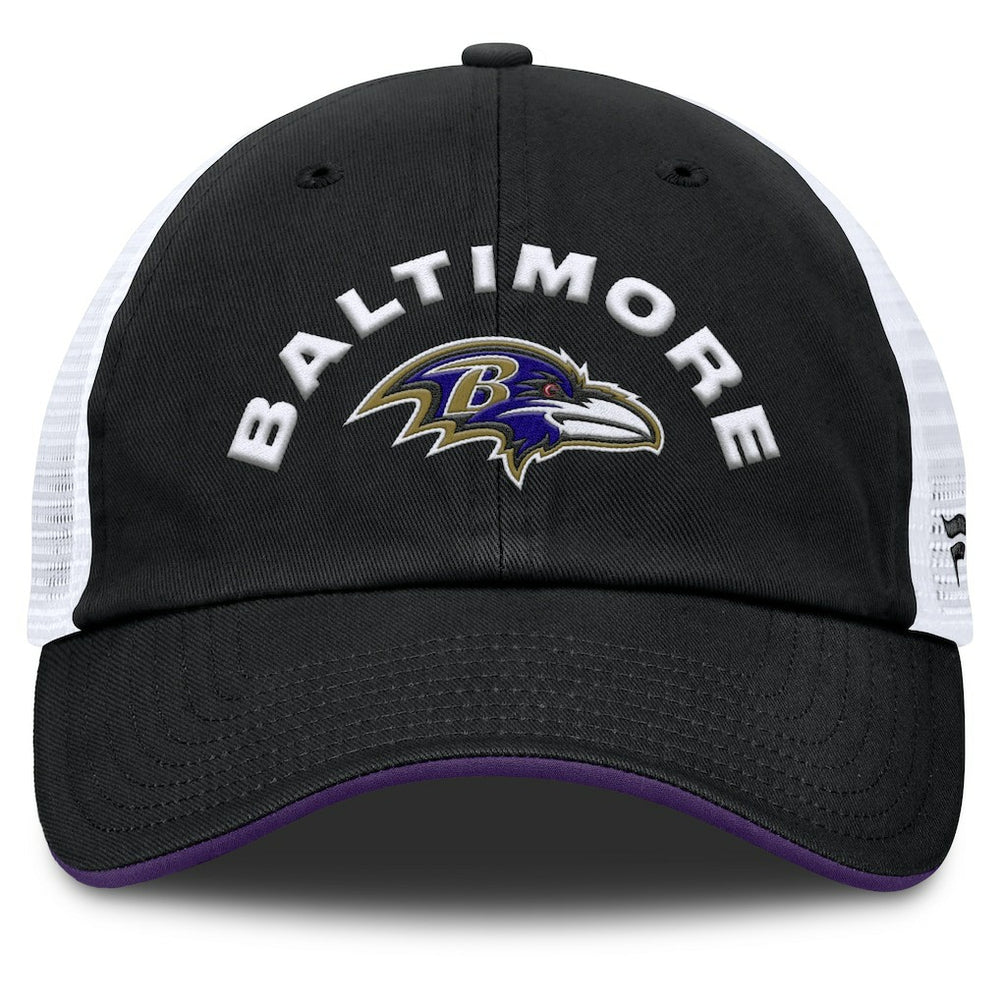 Baltimore Ravens Reverse Trucker Adjustable Hat - Black/White sale