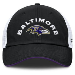 Baltimore Ravens Reverse Trucker Adjustable Hat - Black/White sale