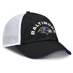 Baltimore Ravens Reverse Trucker Adjustable Hat - Black/White sale