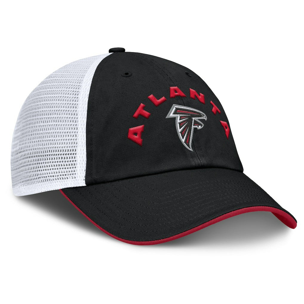 Atlanta Falcons Reverse Trucker Adjustable Hat - Black/White sale