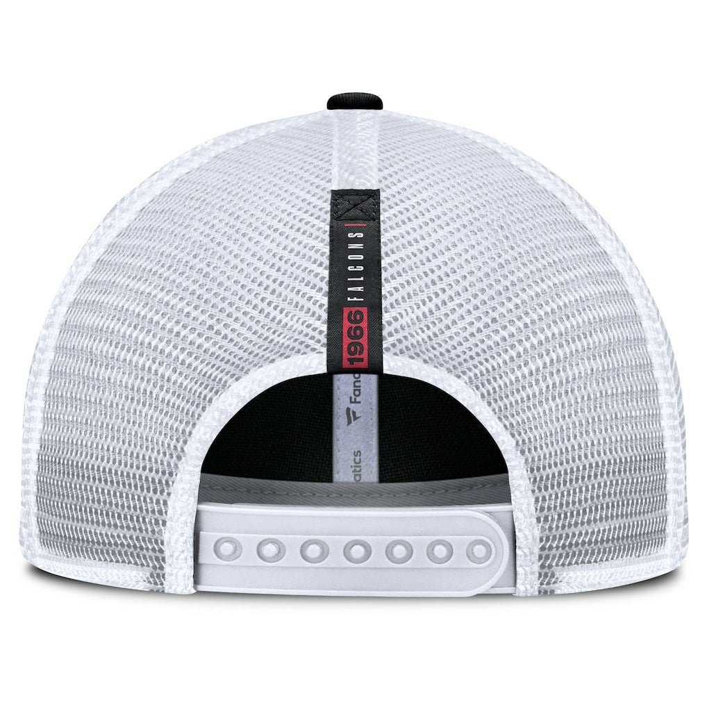 Atlanta Falcons Reverse Trucker Adjustable Hat - Black/White sale