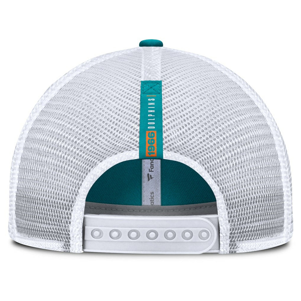 Miami Dolphins Reverse Trucker Adjustable Hat - Aqua/White for sale