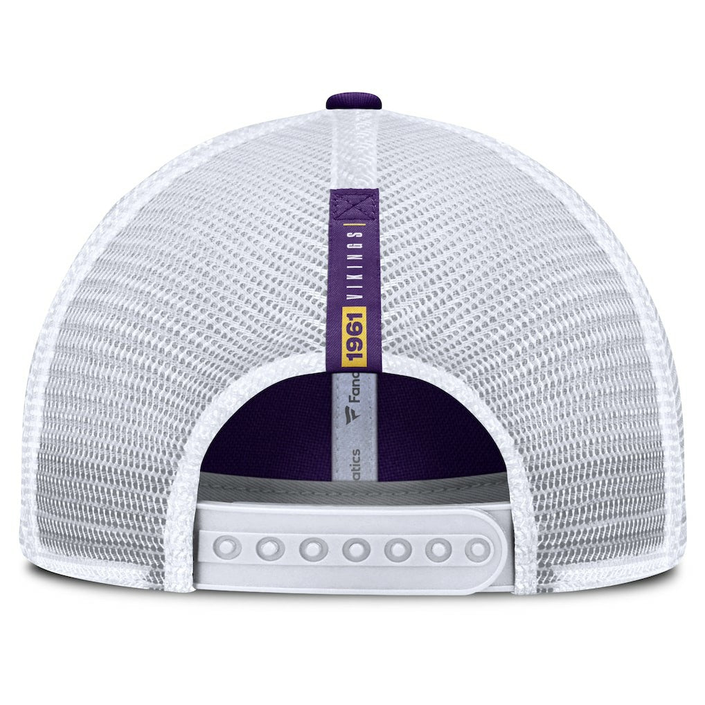 Minnesota Vikings Reverse Trucker Adjustable Hat - Purple/White sale