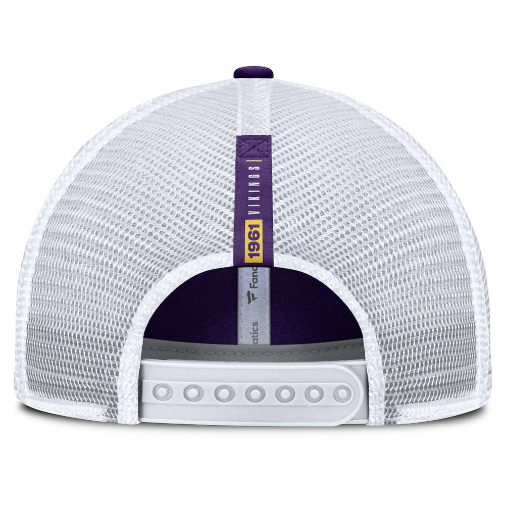 Minnesota Vikings Reverse Trucker Adjustable Hat - Purple/White sale