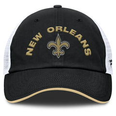 New Orleans Saints Reverse Trucker Adjustable Hat - Black/White on sale